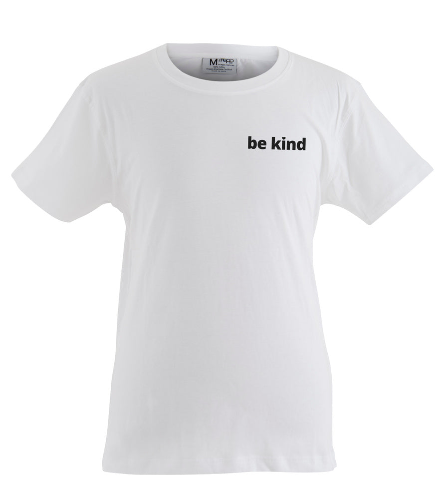 Classic Adult Tee (Unisex Semi Low Neck) 'BE KIND' branded